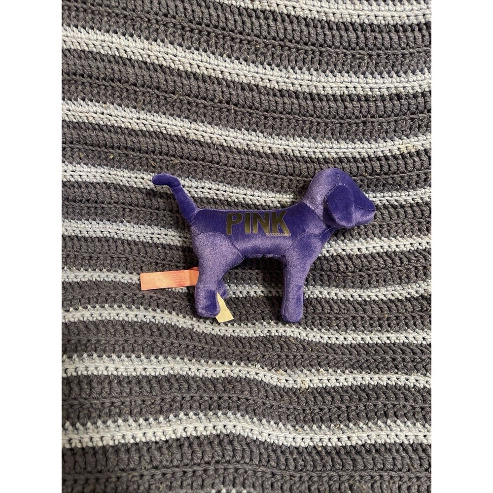 7" Victoria Secret - PINK - Plush Purple Dog
